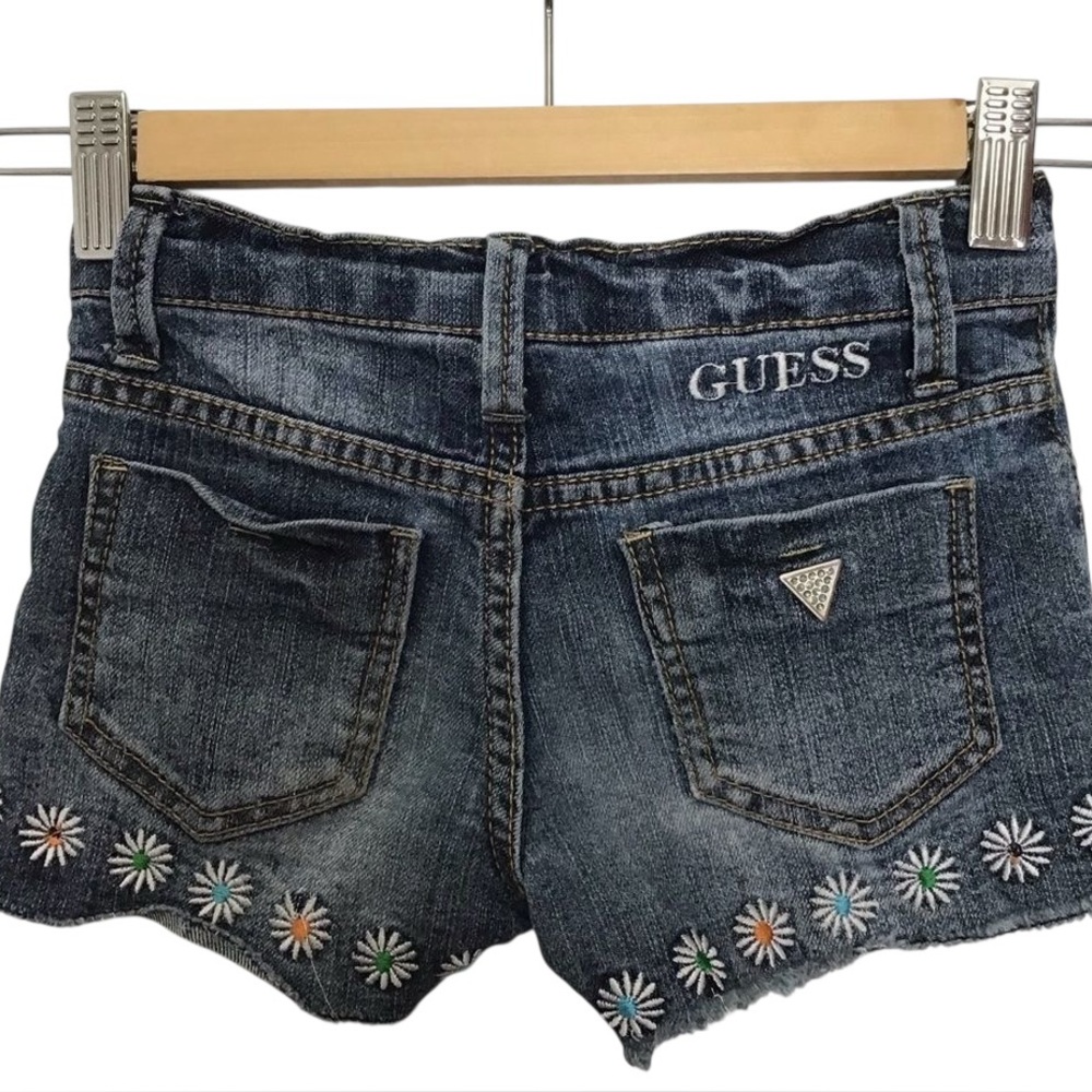 INFANT Guess girls daisy distressed jeans bono bohemian kid shorts denim…